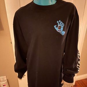 SANTA CRUZ SKATE SHIRT SCREAMING HAND!!
